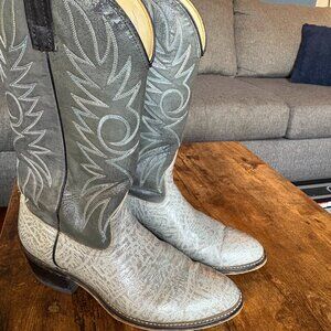 Acme Vintage Blue/Gray Cowboy Boots